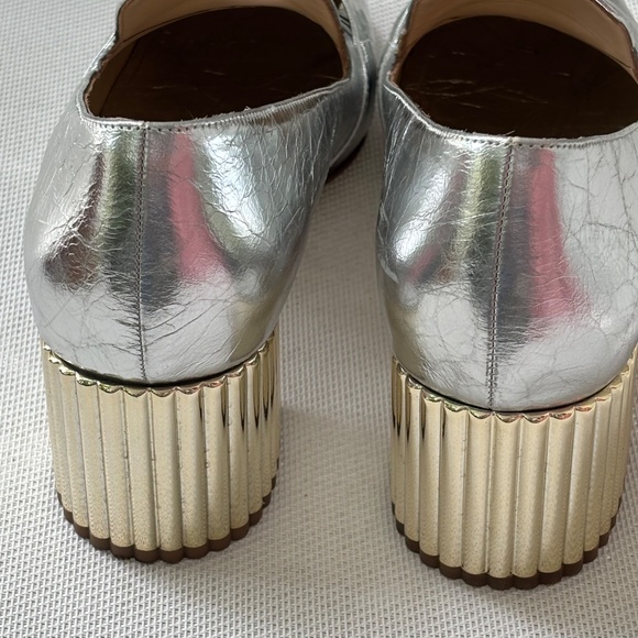 Dee Ocleppo loafers silver & gold : Size 8.5 - Picture 8 of 8